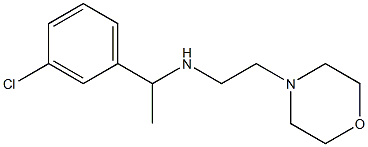 [1-(3-chlorophenyl)ethyl][2-(morpholin-4-yl)ethyl]amine 结构式