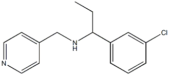 [1-(3-chlorophenyl)propyl](pyridin-4-ylmethyl)amine 结构式