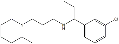 [1-(3-chlorophenyl)propyl][3-(2-methylpiperidin-1-yl)propyl]amine 结构式