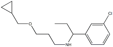 [1-(3-chlorophenyl)propyl][3-(cyclopropylmethoxy)propyl]amine 结构式