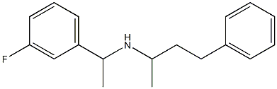 [1-(3-fluorophenyl)ethyl](4-phenylbutan-2-yl)amine 结构式