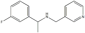 [1-(3-fluorophenyl)ethyl](pyridin-3-ylmethyl)amine 结构式