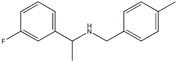 [1-(3-fluorophenyl)ethyl][(4-methylphenyl)methyl]amine 结构式