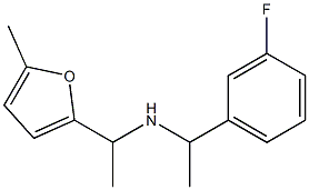 [1-(3-fluorophenyl)ethyl][1-(5-methylfuran-2-yl)ethyl]amine 结构式