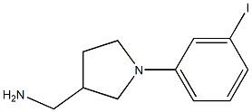 [1-(3-iodophenyl)pyrrolidin-3-yl]methanamine 结构式