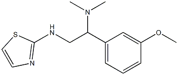 [1-(3-methoxyphenyl)-2-(1,3-thiazol-2-ylamino)ethyl]dimethylamine 结构式