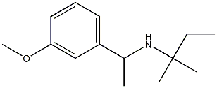 [1-(3-methoxyphenyl)ethyl](2-methylbutan-2-yl)amine 结构式