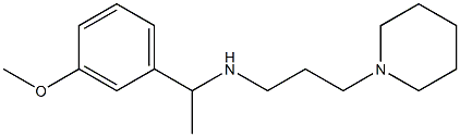 [1-(3-methoxyphenyl)ethyl][3-(piperidin-1-yl)propyl]amine 结构式