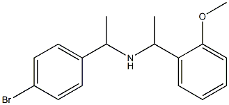 [1-(4-bromophenyl)ethyl][1-(2-methoxyphenyl)ethyl]amine 结构式