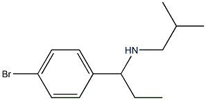 [1-(4-bromophenyl)propyl](2-methylpropyl)amine 结构式