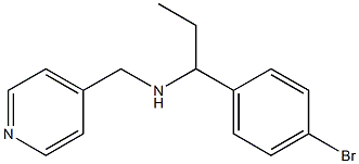 [1-(4-bromophenyl)propyl](pyridin-4-ylmethyl)amine 结构式