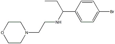 [1-(4-bromophenyl)propyl][2-(morpholin-4-yl)ethyl]amine 结构式