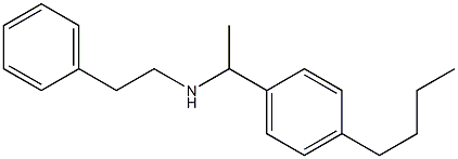 [1-(4-butylphenyl)ethyl](2-phenylethyl)amine 结构式