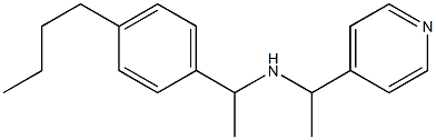 [1-(4-butylphenyl)ethyl][1-(pyridin-4-yl)ethyl]amine 结构式