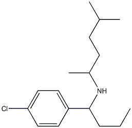 [1-(4-chlorophenyl)butyl](5-methylhexan-2-yl)amine 结构式