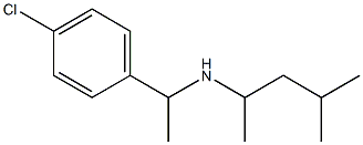 [1-(4-chlorophenyl)ethyl](4-methylpentan-2-yl)amine 结构式