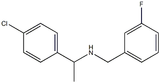 [1-(4-chlorophenyl)ethyl][(3-fluorophenyl)methyl]amine 结构式