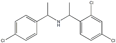 [1-(4-chlorophenyl)ethyl][1-(2,4-dichlorophenyl)ethyl]amine 结构式