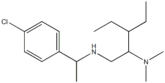 [1-(4-chlorophenyl)ethyl][2-(dimethylamino)-3-ethylpentyl]amine 结构式