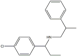 [1-(4-chlorophenyl)propyl](2-phenylpropyl)amine 结构式