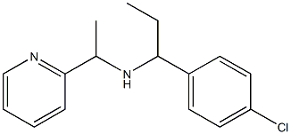 [1-(4-chlorophenyl)propyl][1-(pyridin-2-yl)ethyl]amine 结构式