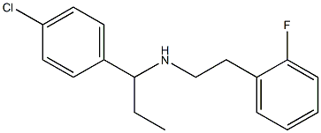 [1-(4-chlorophenyl)propyl][2-(2-fluorophenyl)ethyl]amine 结构式