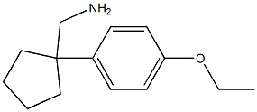 [1-(4-ethoxyphenyl)cyclopentyl]methanamine 结构式