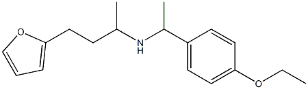 [1-(4-ethoxyphenyl)ethyl][4-(furan-2-yl)butan-2-yl]amine 结构式