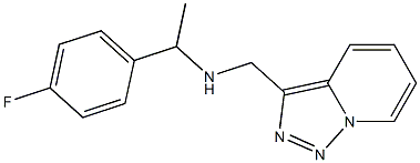 [1-(4-fluorophenyl)ethyl]({[1,2,4]triazolo[3,4-a]pyridin-3-ylmethyl})amine 结构式