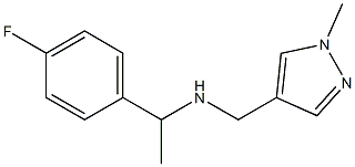 [1-(4-fluorophenyl)ethyl][(1-methyl-1H-pyrazol-4-yl)methyl]amine 结构式