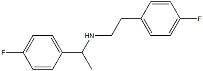 [1-(4-fluorophenyl)ethyl][2-(4-fluorophenyl)ethyl]amine 结构式