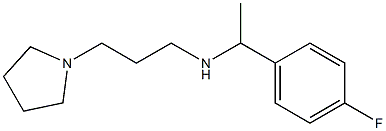 [1-(4-fluorophenyl)ethyl][3-(pyrrolidin-1-yl)propyl]amine 结构式