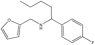 [1-(4-fluorophenyl)pentyl](furan-2-ylmethyl)amine 结构式