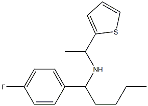 [1-(4-fluorophenyl)pentyl][1-(thiophen-2-yl)ethyl]amine 结构式