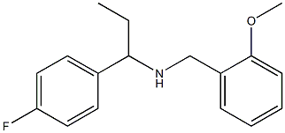 [1-(4-fluorophenyl)propyl][(2-methoxyphenyl)methyl]amine 结构式