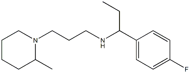 [1-(4-fluorophenyl)propyl][3-(2-methylpiperidin-1-yl)propyl]amine 结构式