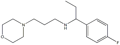[1-(4-fluorophenyl)propyl][3-(morpholin-4-yl)propyl]amine 结构式