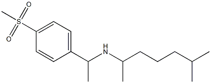 [1-(4-methanesulfonylphenyl)ethyl](6-methylheptan-2-yl)amine 结构式