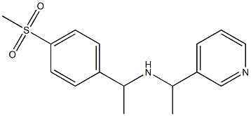 [1-(4-methanesulfonylphenyl)ethyl][1-(pyridin-3-yl)ethyl]amine 结构式