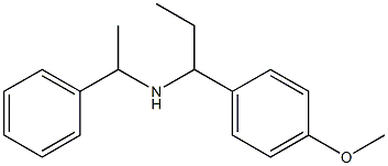 [1-(4-methoxyphenyl)propyl](1-phenylethyl)amine 结构式
