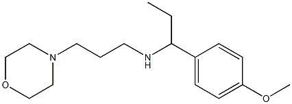 [1-(4-methoxyphenyl)propyl][3-(morpholin-4-yl)propyl]amine 结构式