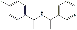 [1-(4-methylphenyl)ethyl][1-(pyridin-3-yl)ethyl]amine 结构式