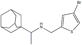 [1-(adamantan-1-yl)ethyl][(4-bromothiophen-2-yl)methyl]amine 结构式