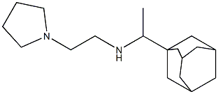 [1-(adamantan-1-yl)ethyl][2-(pyrrolidin-1-yl)ethyl]amine 结构式