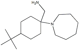 [1-(azepan-1-yl)-4-tert-butylcyclohexyl]methanamine 结构式