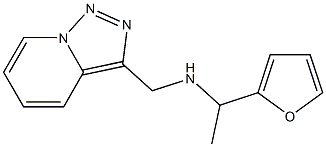 [1-(furan-2-yl)ethyl]({[1,2,4]triazolo[3,4-a]pyridin-3-ylmethyl})amine 结构式