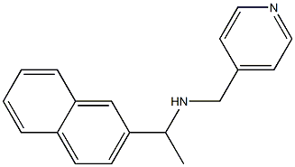 [1-(naphthalen-2-yl)ethyl](pyridin-4-ylmethyl)amine 结构式