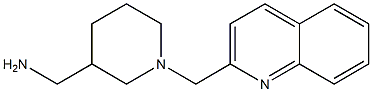 [1-(quinolin-2-ylmethyl)piperidin-3-yl]methanamine 结构式