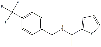 [1-(thiophen-2-yl)ethyl]({[4-(trifluoromethyl)phenyl]methyl})amine 结构式
