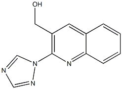 [2-(1H-1,2,4-triazol-1-yl)quinolin-3-yl]methanol 结构式